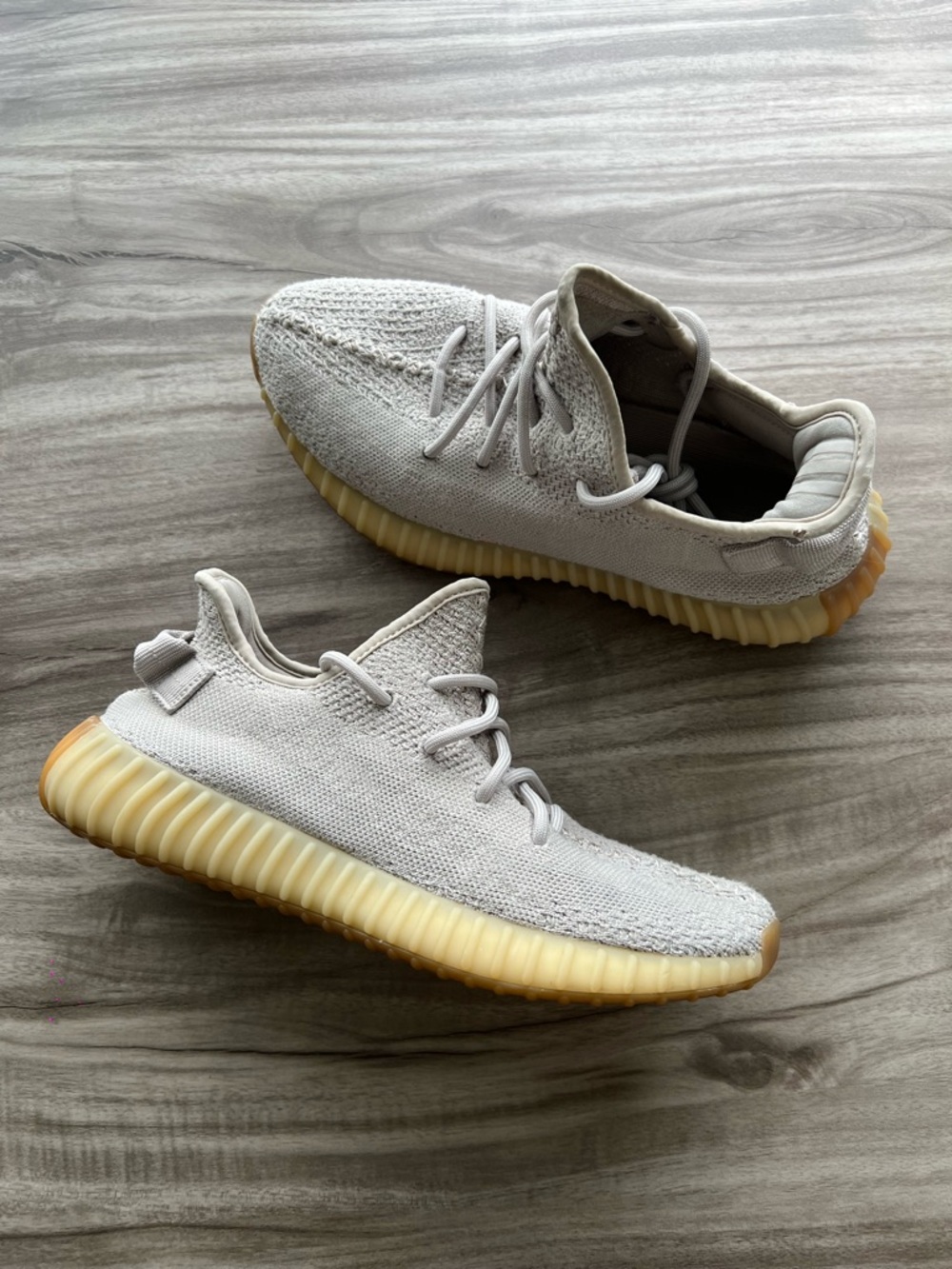 Size 8 Men’s/ 9.5 Women’s  - adidas Yeezy Boost 350 V2 Low Sesame
